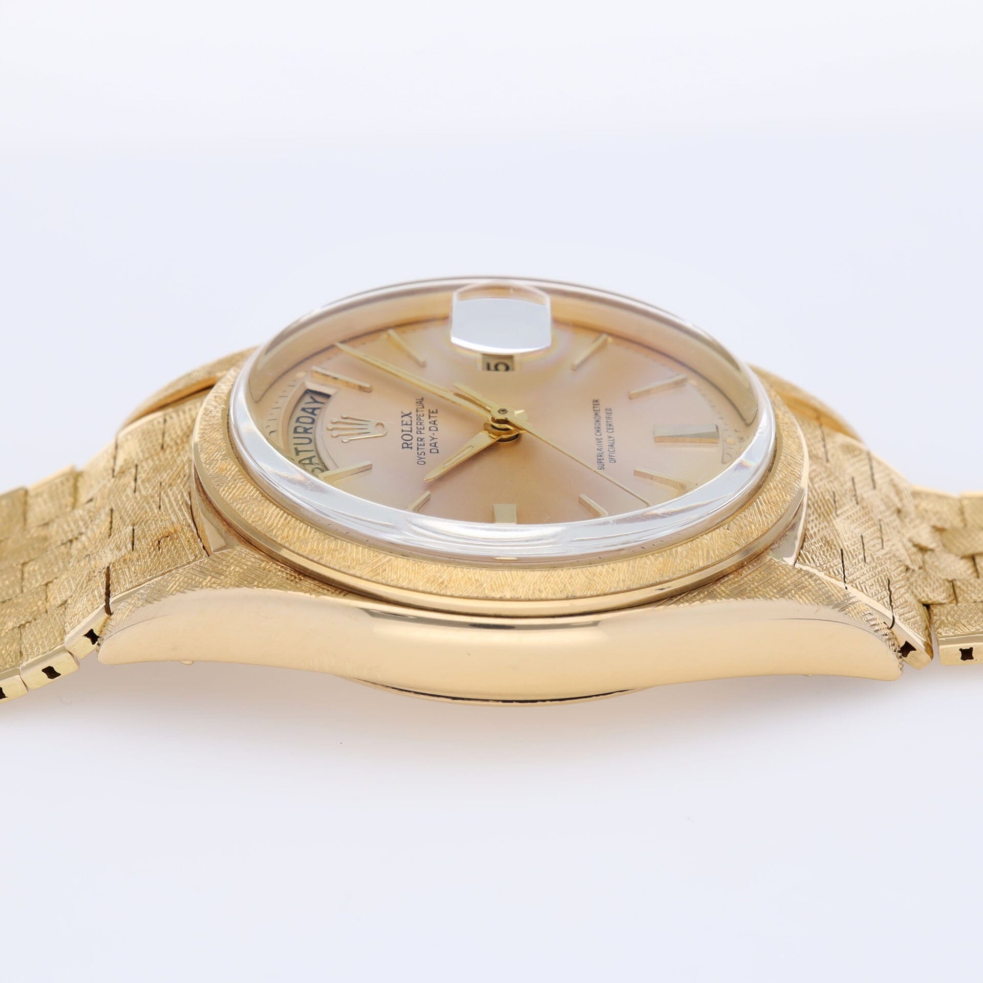  Rolex Day-Date 1806 Yellow Gold Florentine Finish on Brick Bracelet