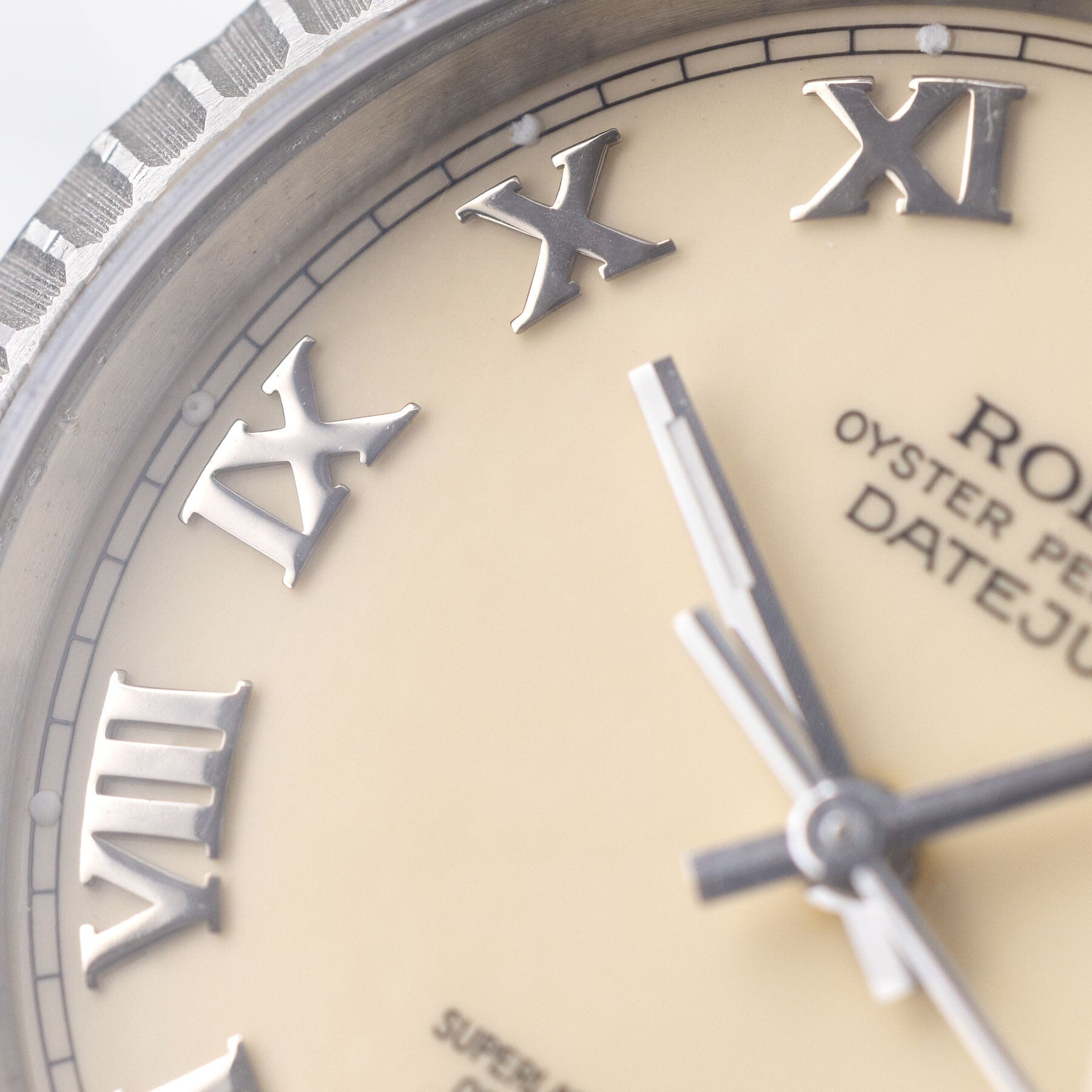 Rolex Datejust Cream Dial ref 16220 Box and Paper Set