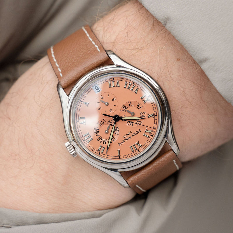 Pecan Brown Leather Watch Strap - Change it