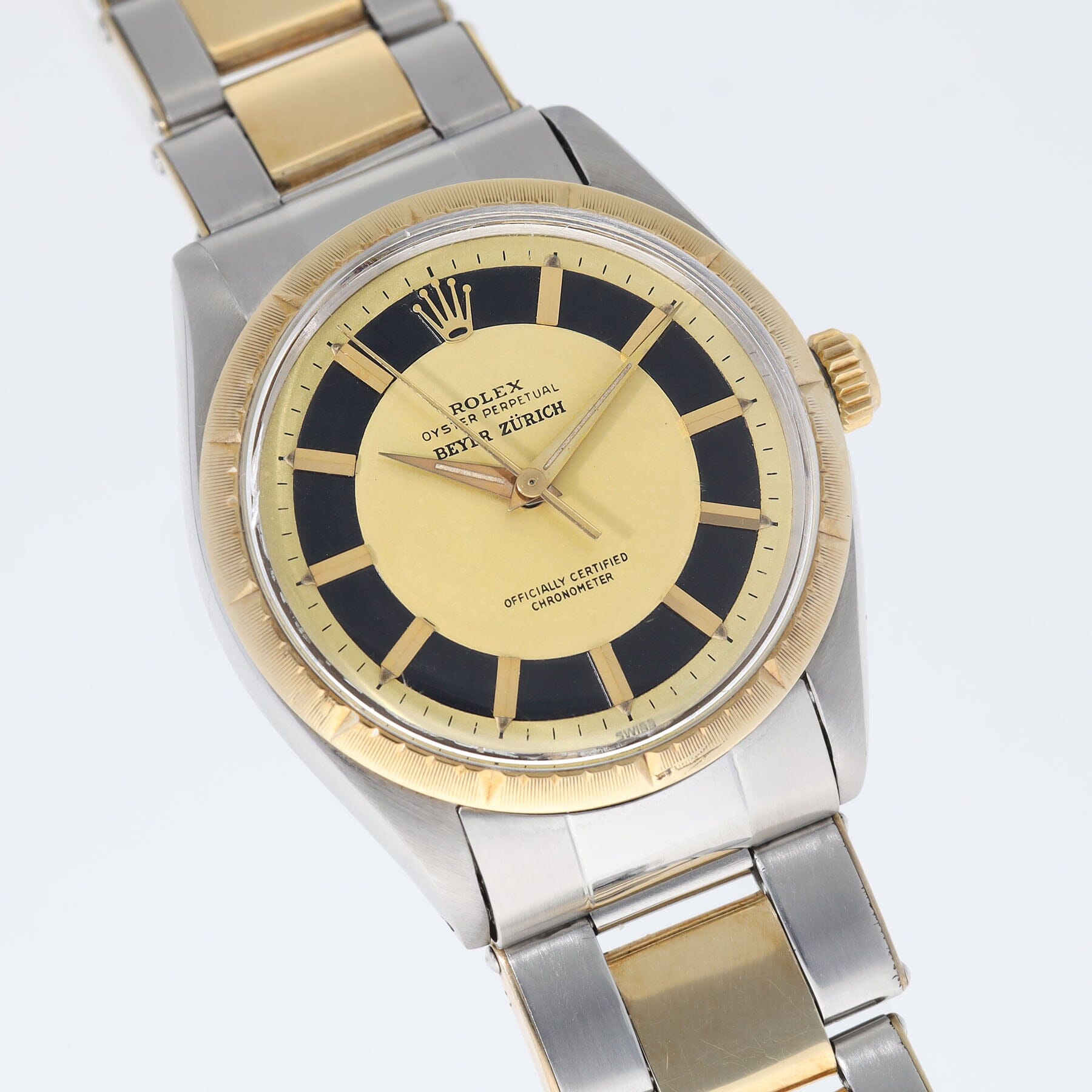 Rolex Oyster Perpetual Double Signed Beyer Zurich ref 6582