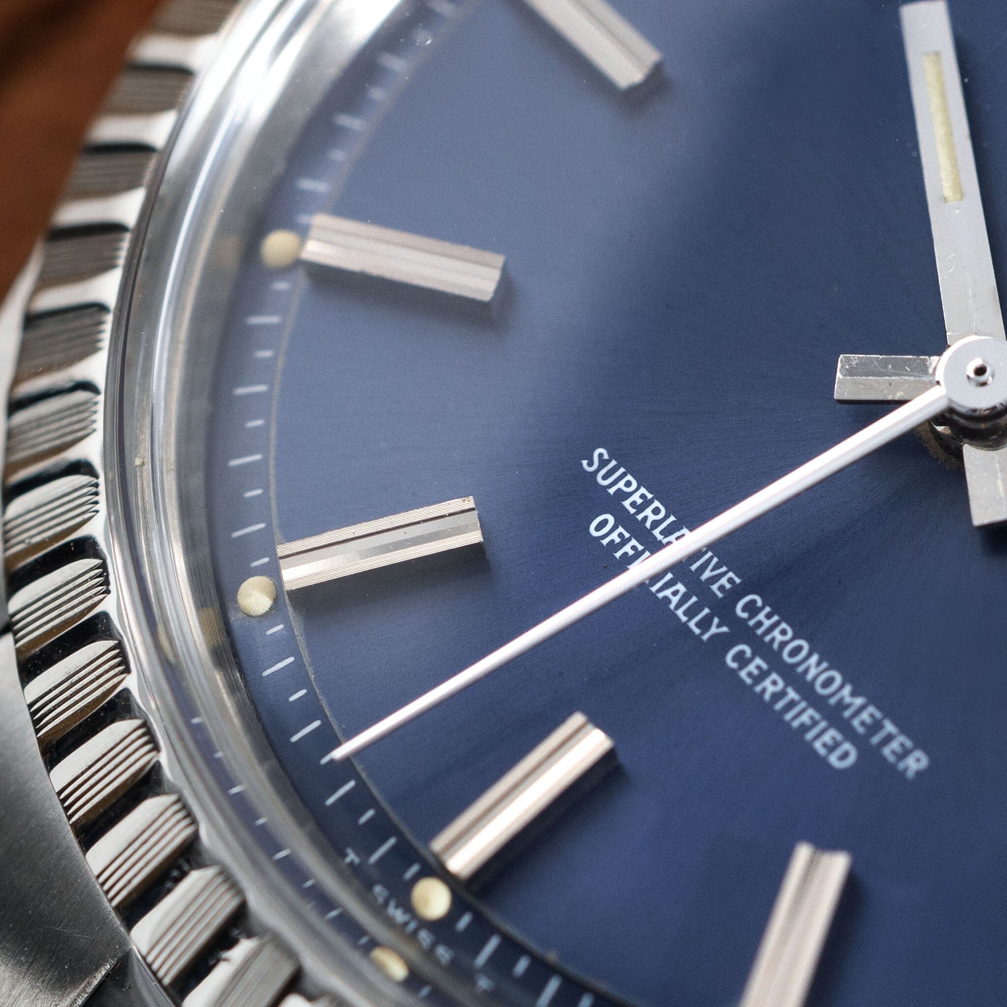 Rolex Datejust Blue Dial with Original Guarantee Paper ref 1603