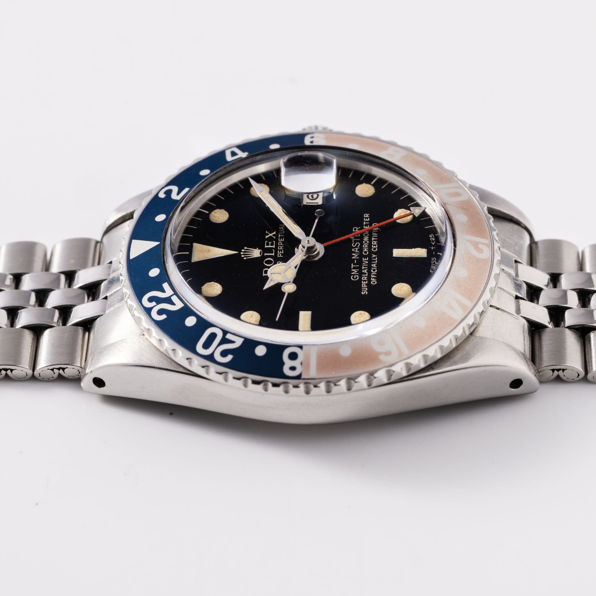 Rolex GMT-Master Ref 1675 Gilt Dial Pointed Crown Guard