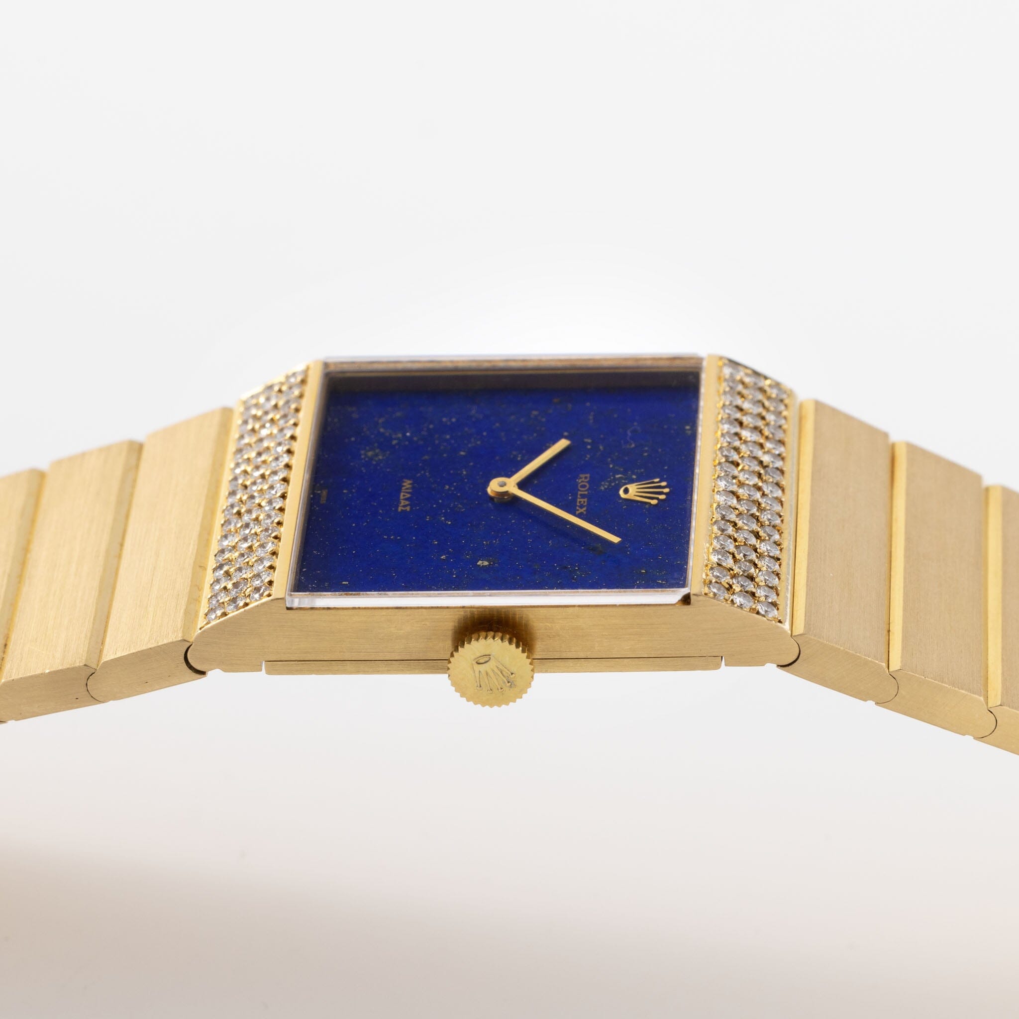 Rolex King Midas 4611 Lapis Lazuli Dial Diamond Lugs