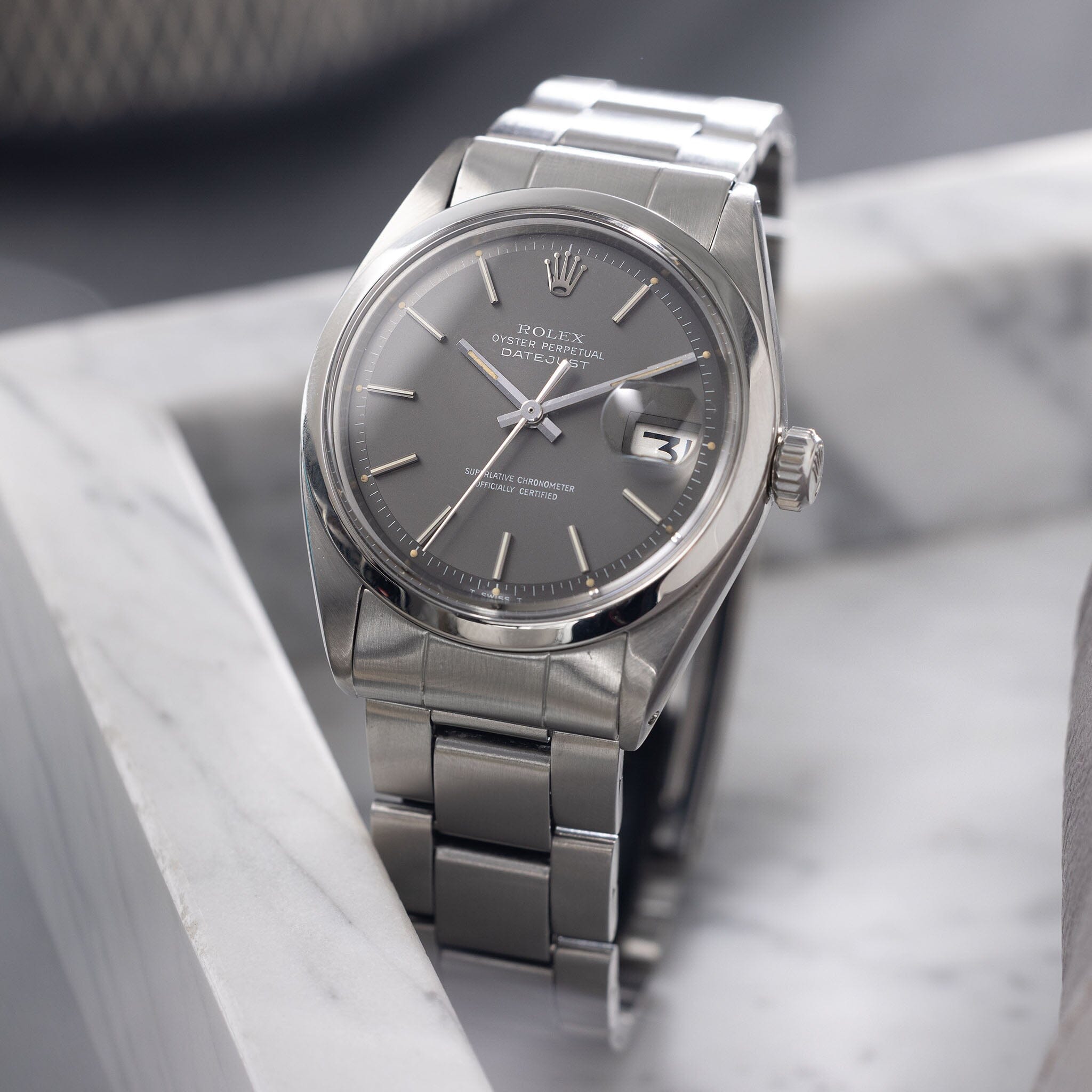 Rolex Datejust Matte Grey Dial ref 1600