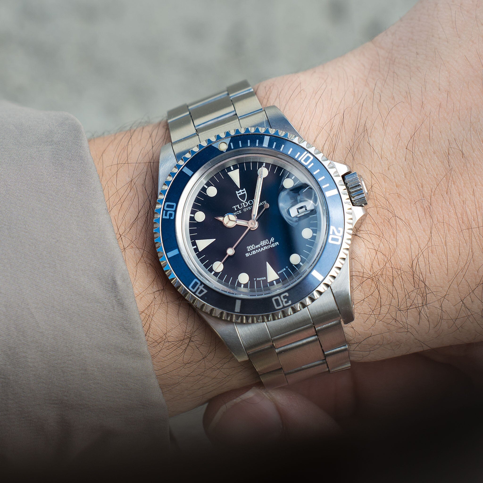 Tudor Submariner Date Blue Dial Ref 79090