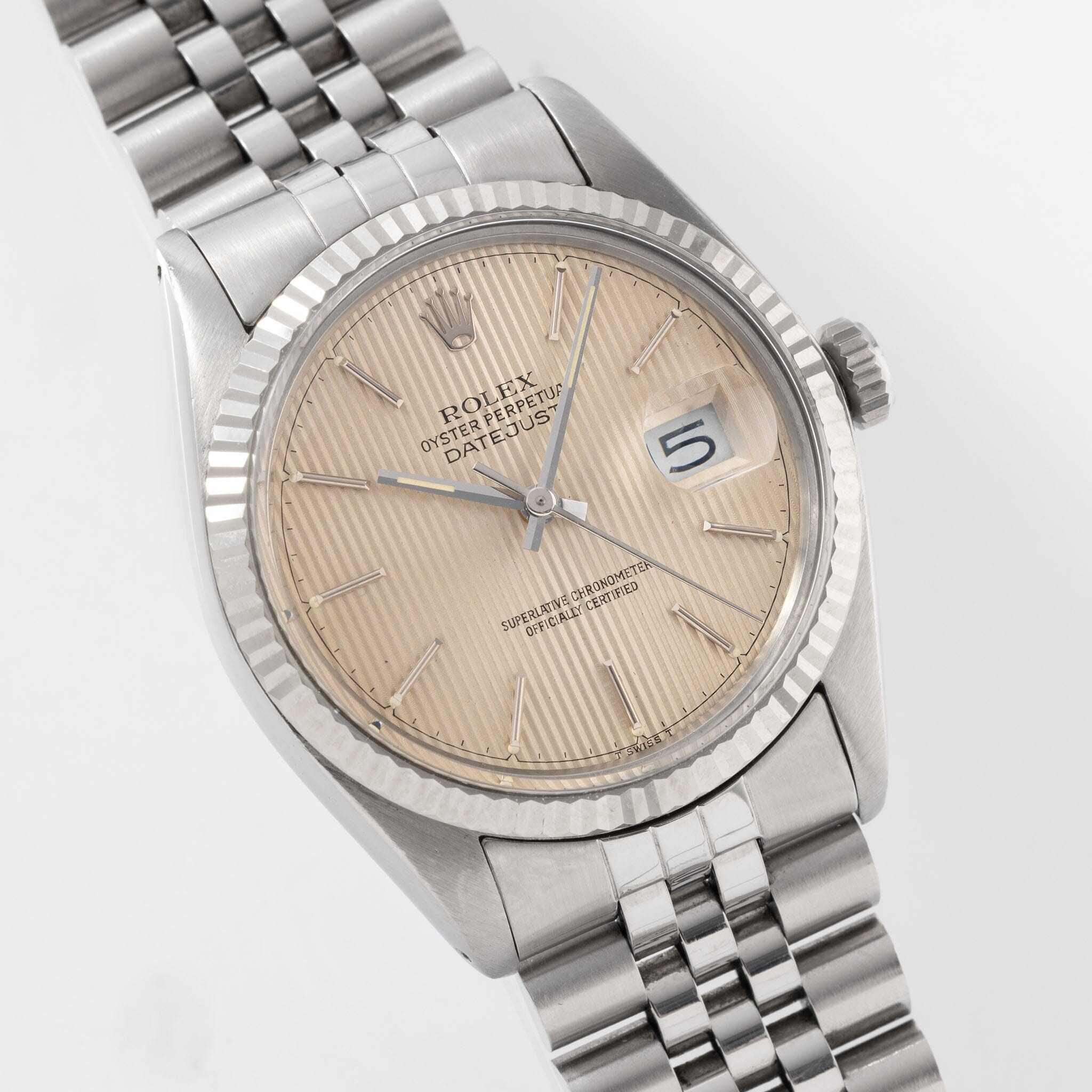 Rolex Datejust 16014 Tapestry Dial with Original Guarantee Paper