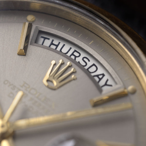 Rolex Day-Date 1802 Yellow Gold Grey Sigma Dial