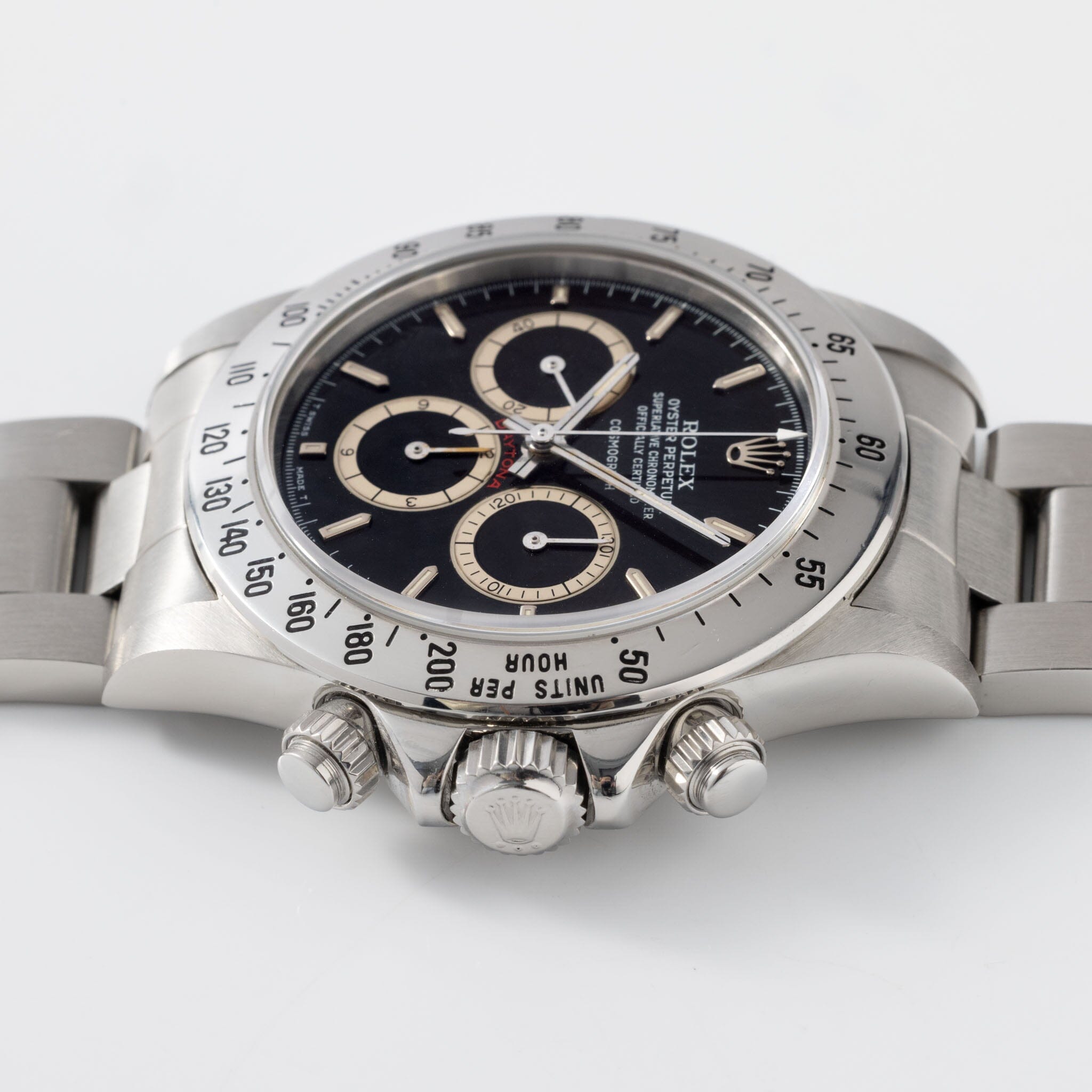 Rolex Daytona Steel 16520 Black Floating Dial with Papers