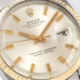 Rolex Datejust 1601/3 Steel and Yellow Gold Silver Wide Boy Dial