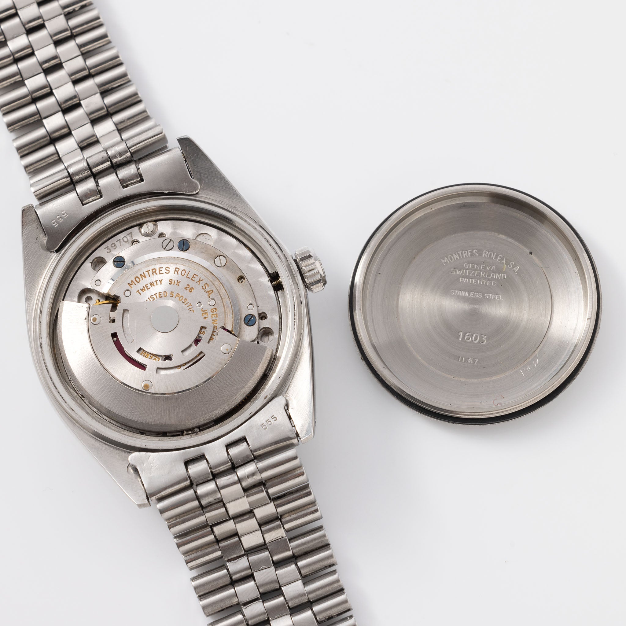 Rolex Datejust ref. 1603 Linen Silver Dial