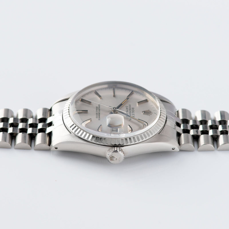 Rolex Datejust Silver Grey 16014 With Papers