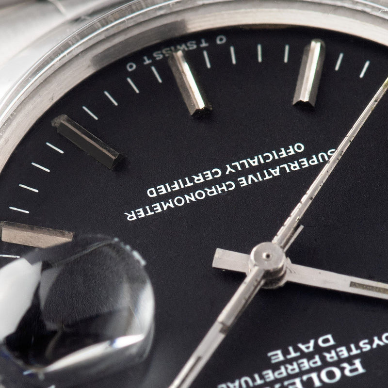 Rolex Date Reference 1500 Black Sigma Dial