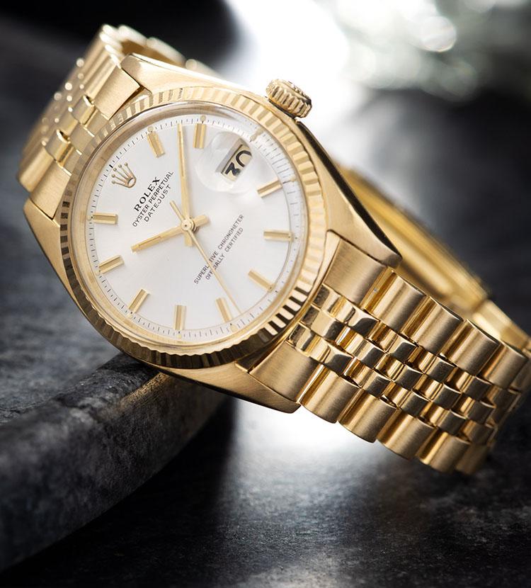 Rolex gold date cheap just