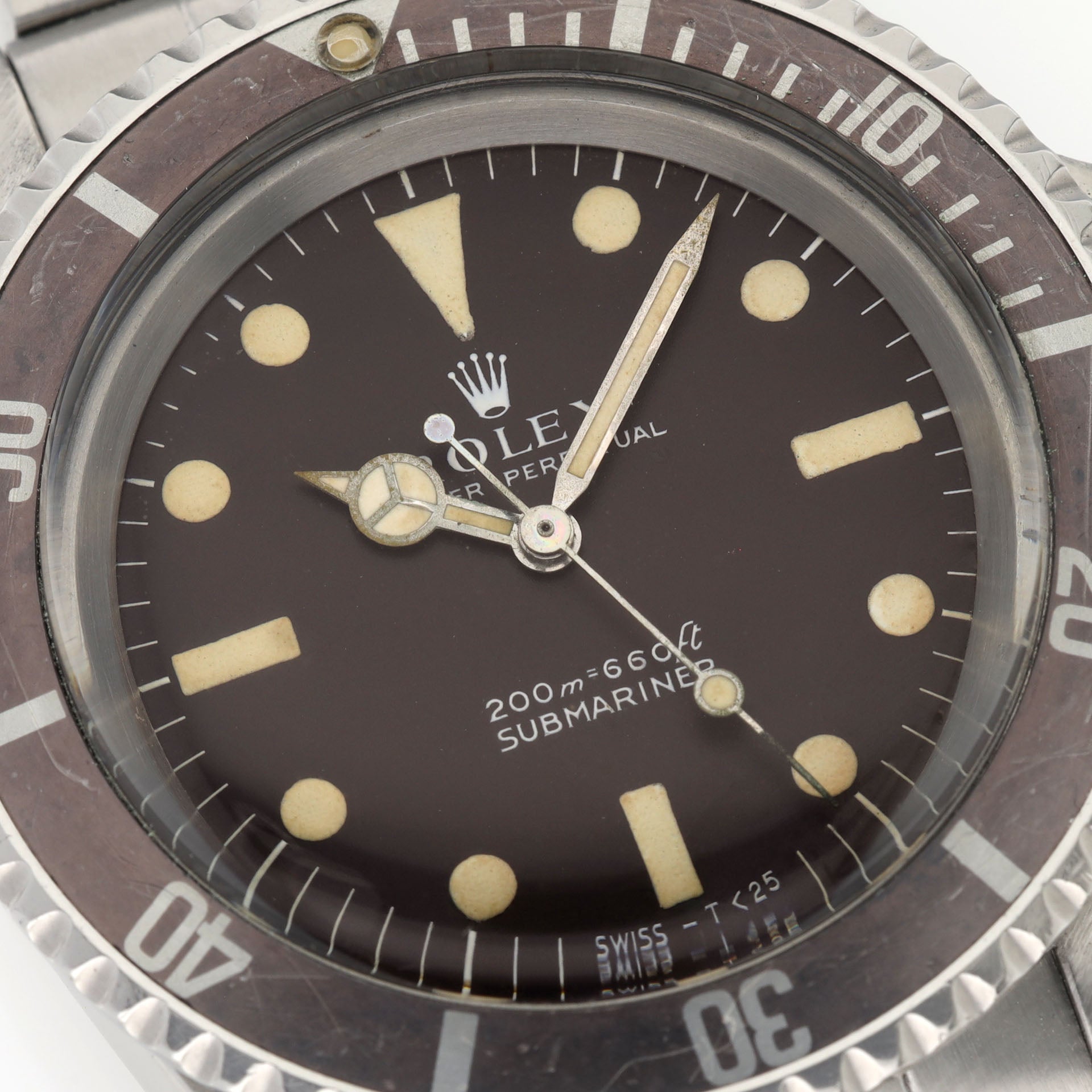 Rolex Submariner 5513 Tropical Meters First Dial with Papers