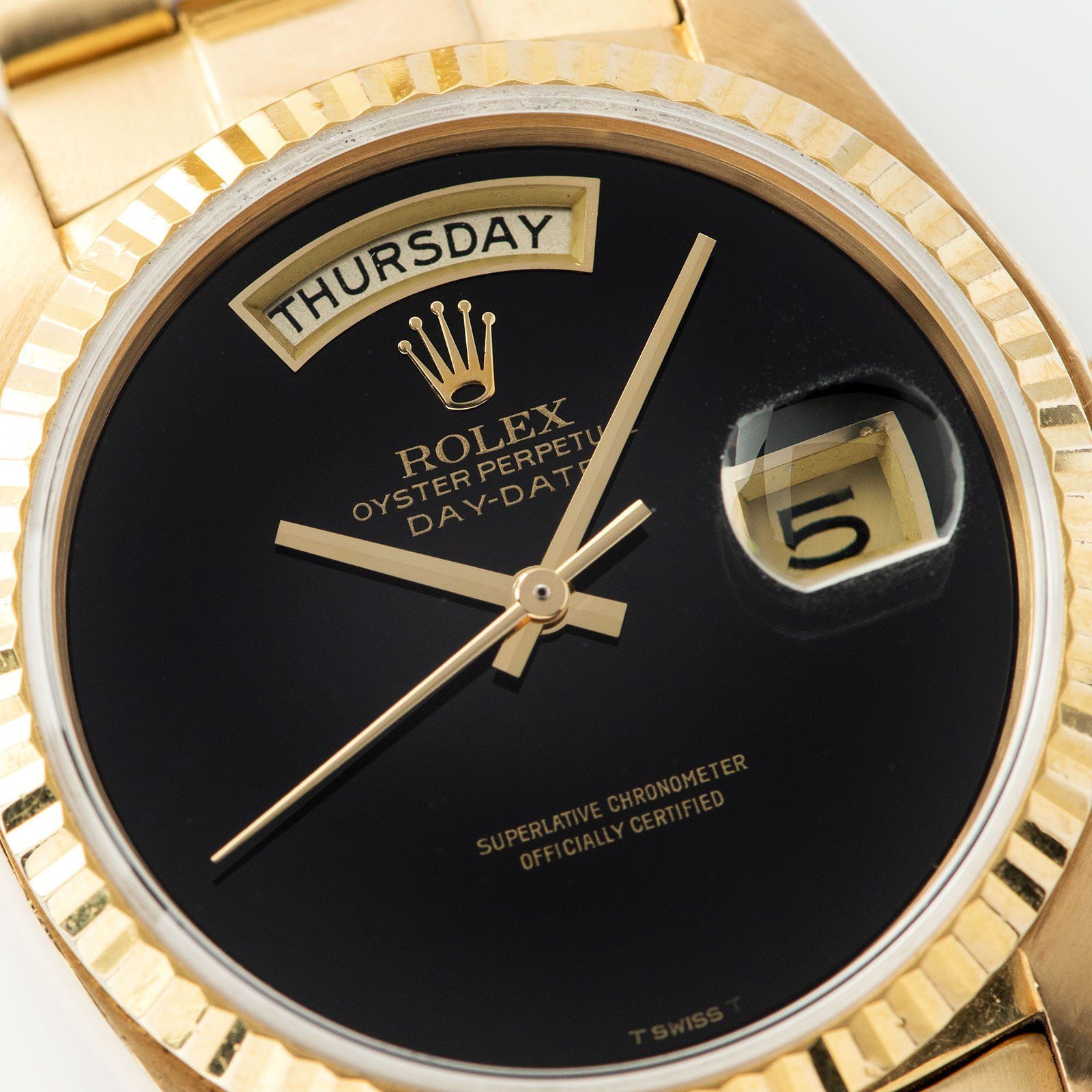 Day date black hot sale onyx dial