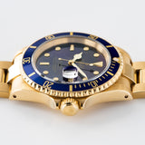 Rolex Submariner Date Purple Dial Yellow Gold 16618