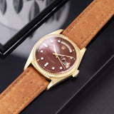 Peccary Brown Heritage Leather Watch Strap