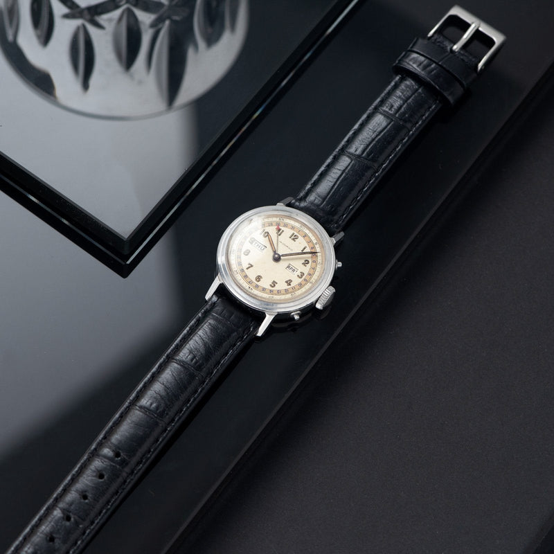 Movado Calendamatic Triple Date Calendar Watch  