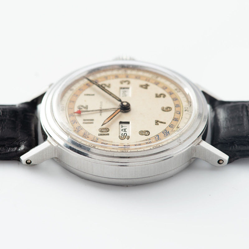 Movado Calendamatic Triple Date Calendar Watch  