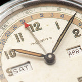 Movado Calendamatic Triple Date Calendar Watch  