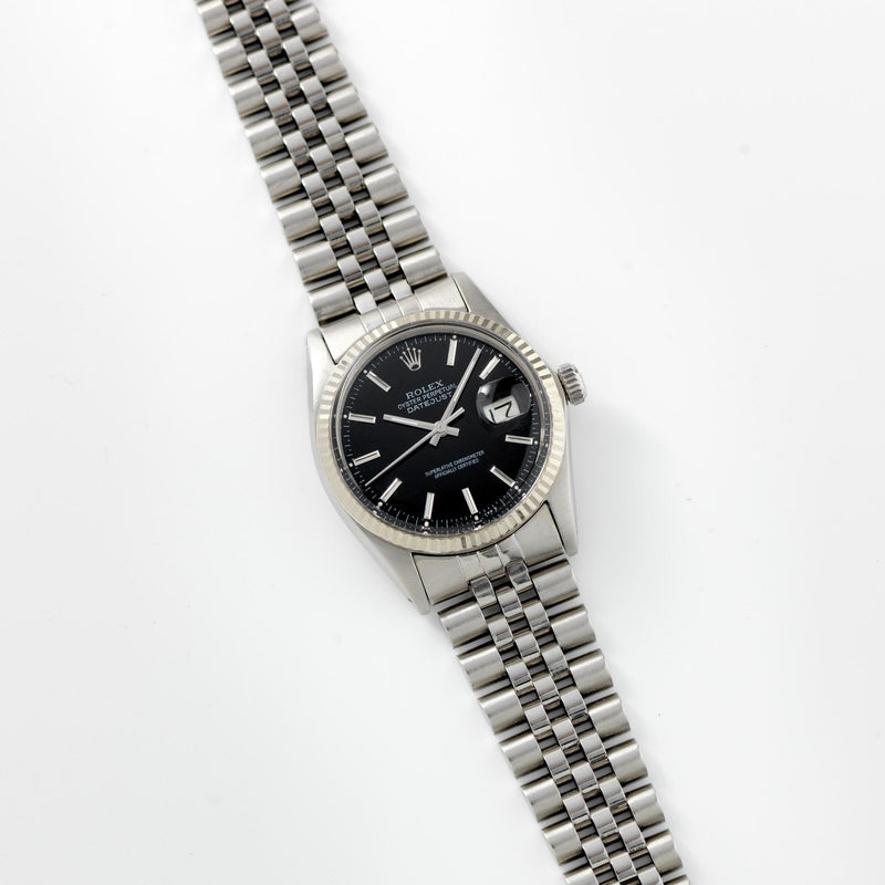 Rolex Datejust Black Dial Reference 16014 