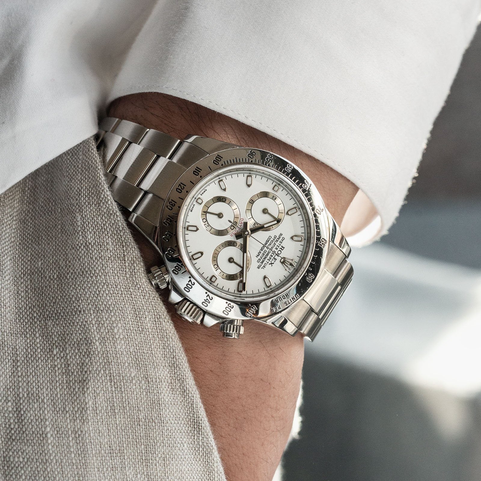 Rolex Daytona Steel 116520 White APH Dial