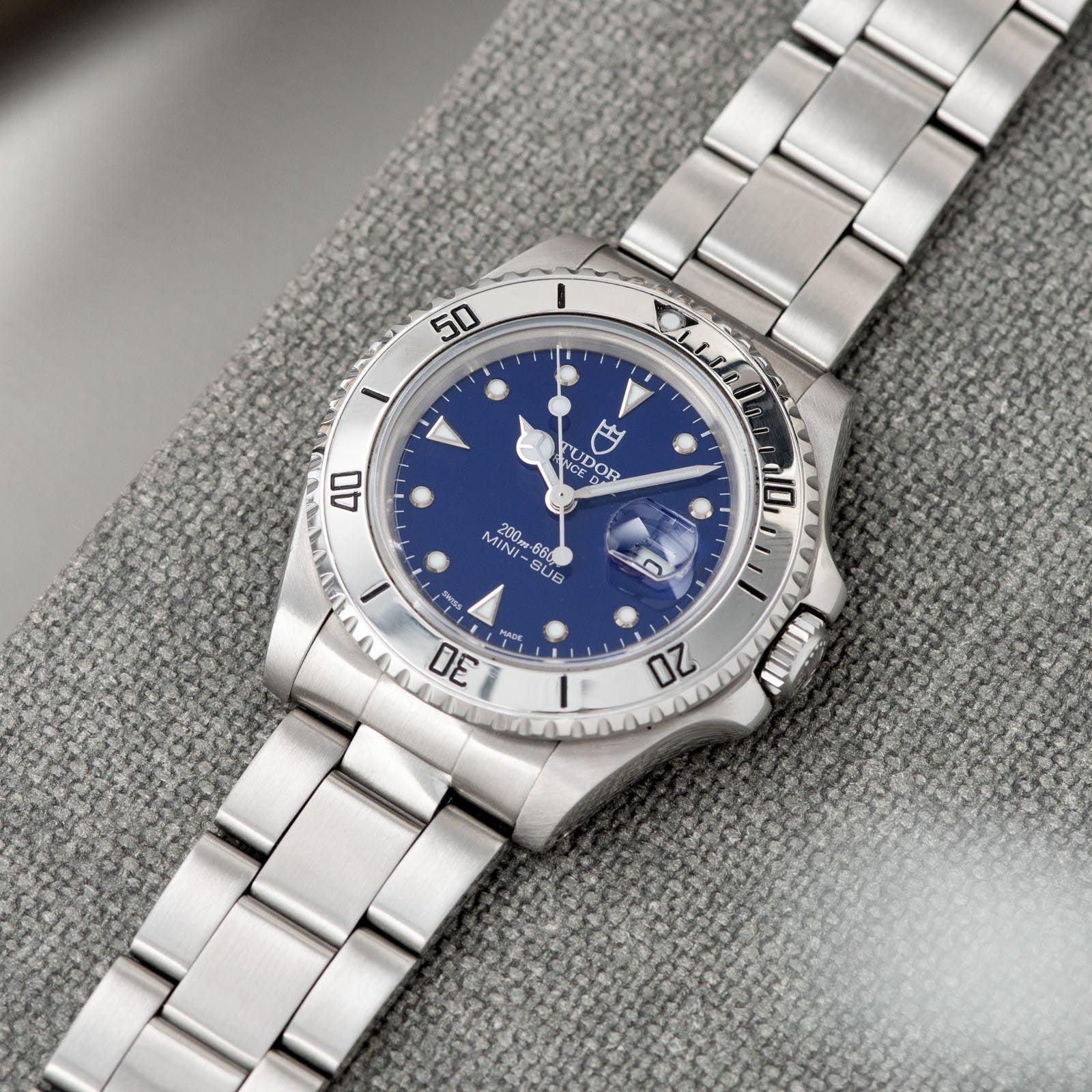 Tudor Submariner Prince Date Gloss Blue Dial Reference 73190