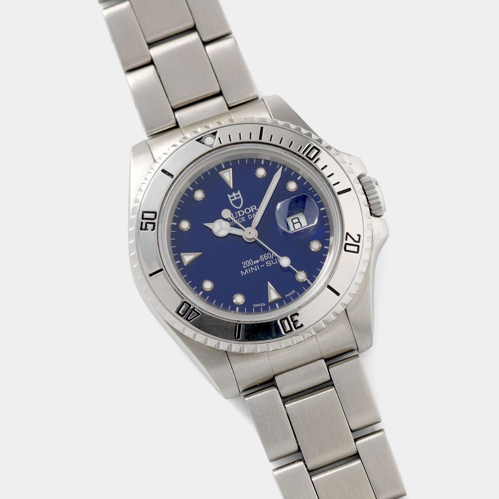 Tudor Submariner Prince Date Gloss Blue Dial Reference 73190