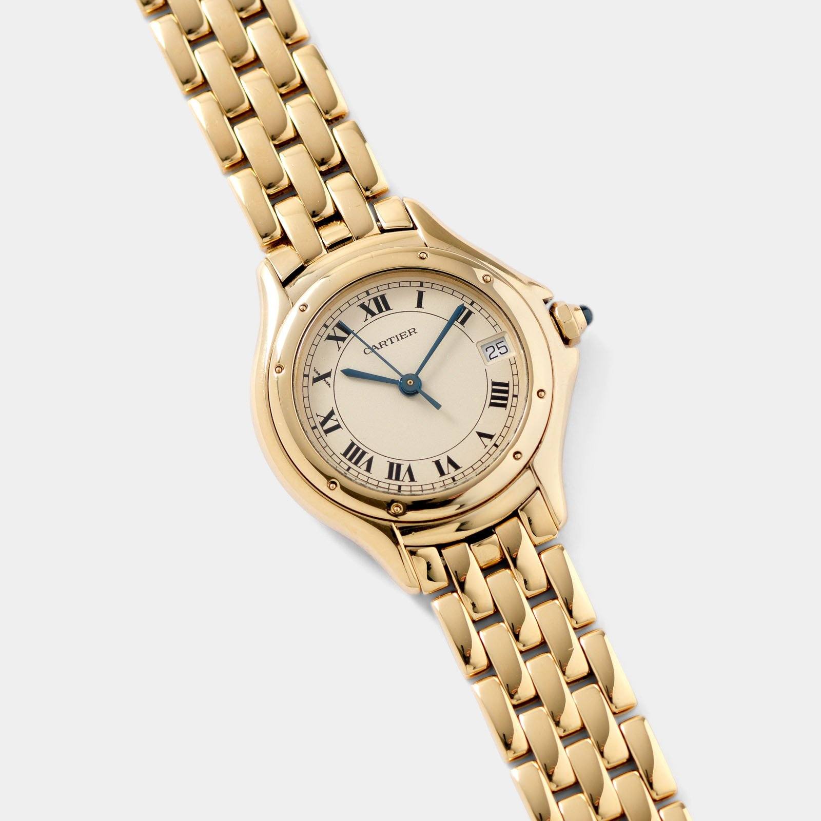 Cartier Cougar 18kt Yellow Gold Ladies Watch