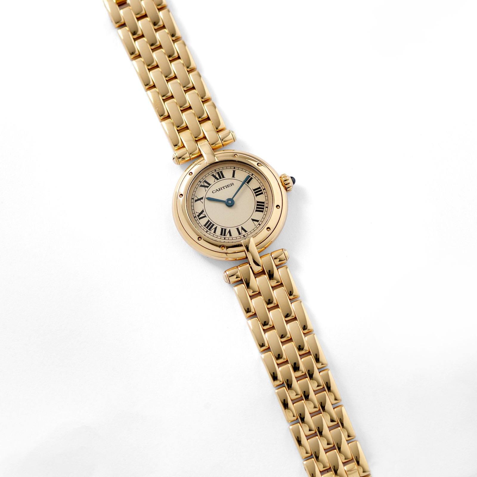 Cartier tank best sale gold womens