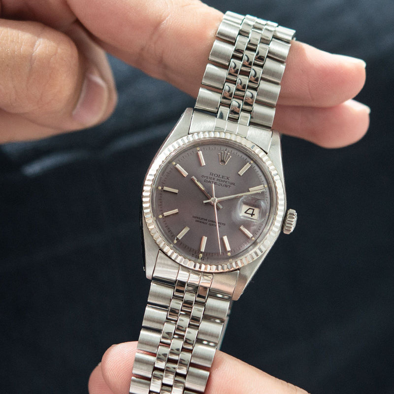 1970 Rolex Datejust 1601 Lavender Colour Change Dial