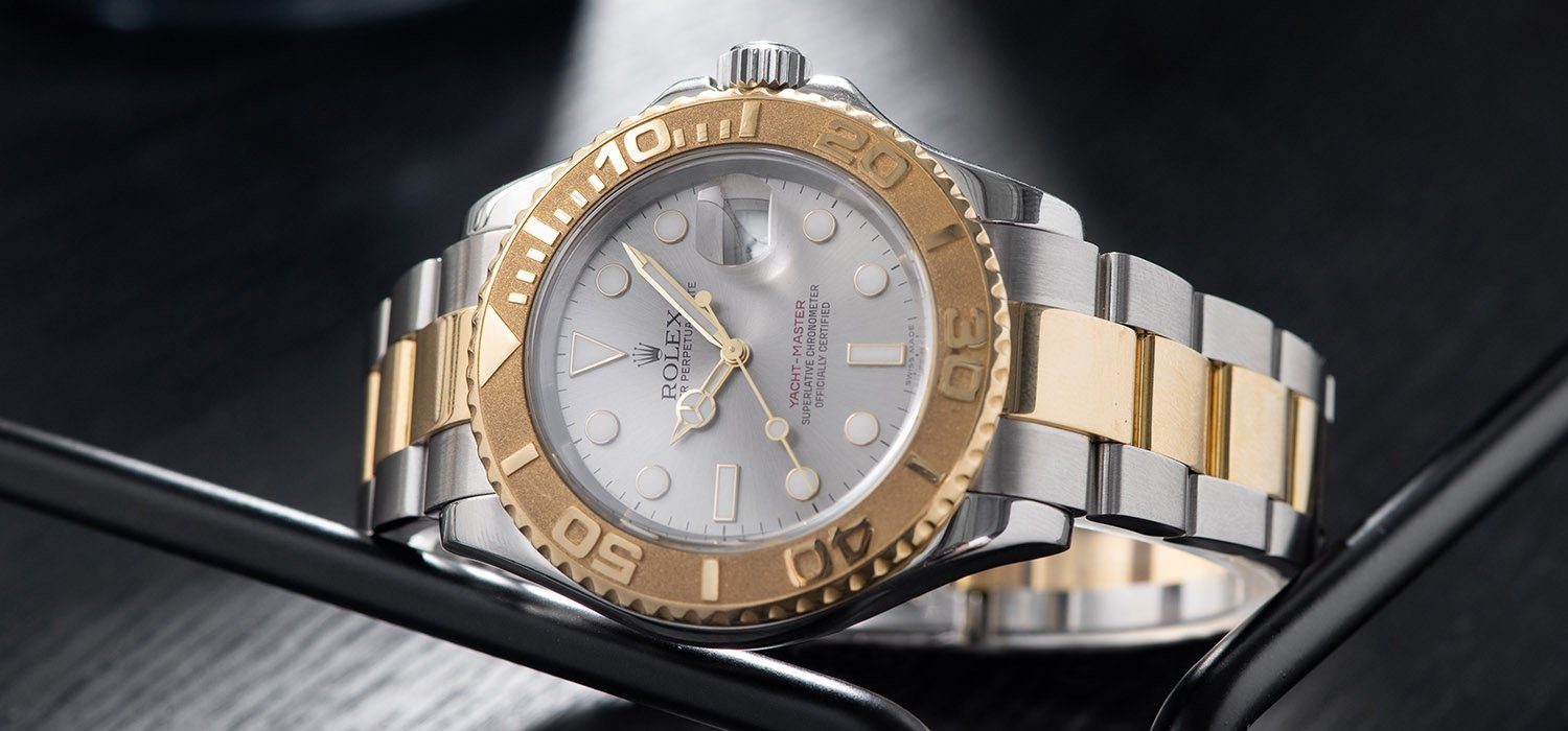 Rolex Yachtmaster Steel and Gold 16623 Grey Dial