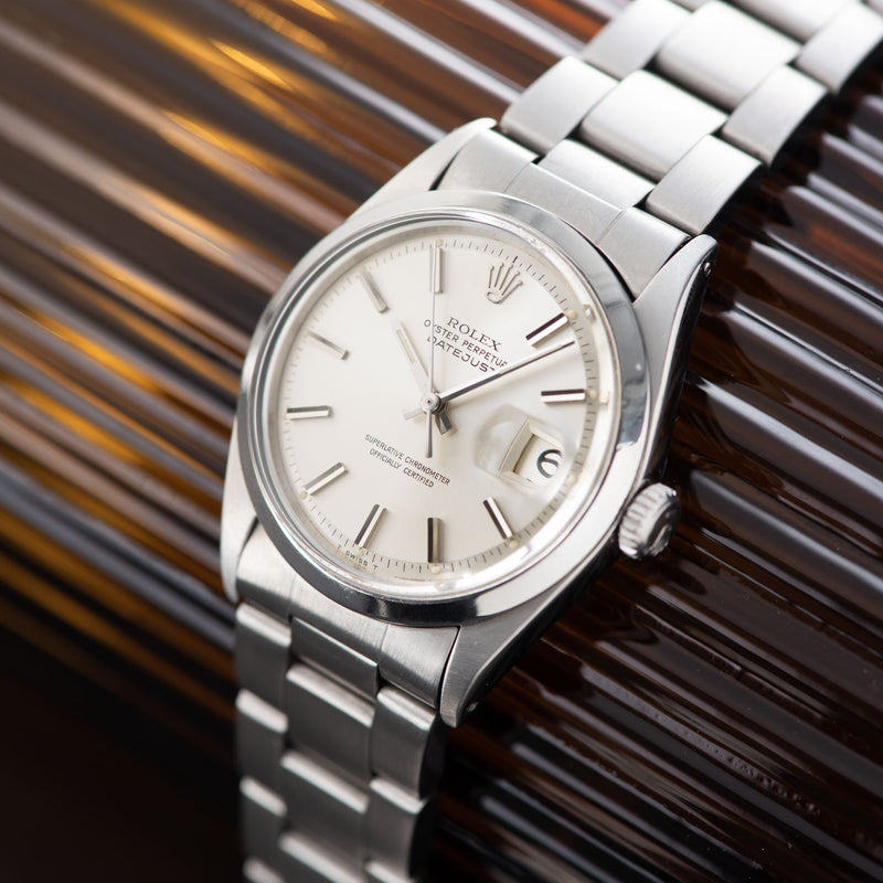 Rolex  Datejust Reference 1600 Silver Dial with silver soleil pie pan dial