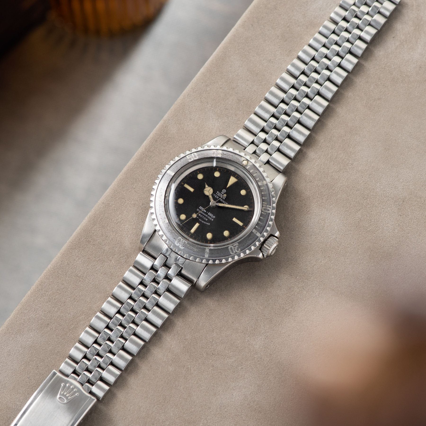 Tudor Submariner Ref 7928 Gilt Minute Track Faded Bezel