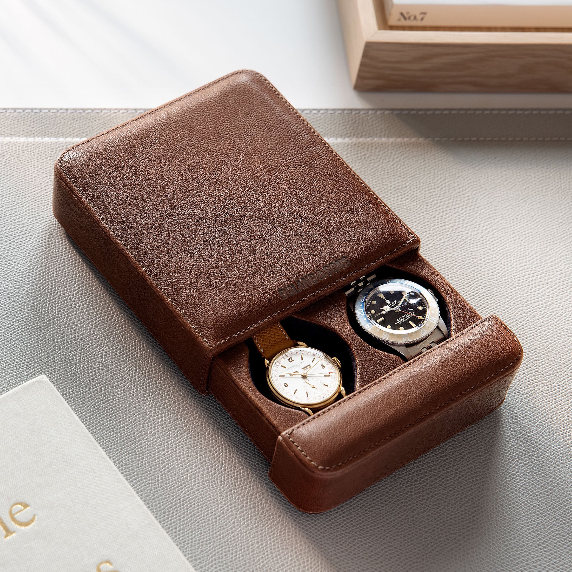 Wholesale Ready To Ship Factory Recycled Leather Watch Packaging Box Luxury  Watch Boxes Case and Waterproof Leather Travel watch roll case From  m.