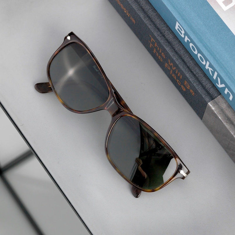 Vintage Persol 2577-S Havana Brown Rectangular Sunglasses