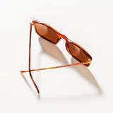 Vintage Persol 09241 Ratti Brown Rectangular Sunglasses