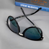 Retro Persol 714SM - Steve McQueen - Black Sunglasses