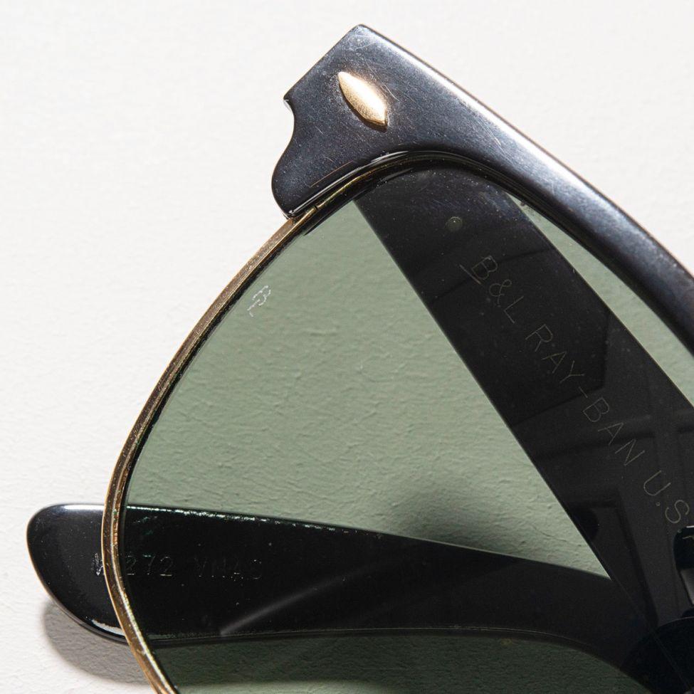 Vintage Ray-Ban W1272 Black Wayfarer Max Sunglasses