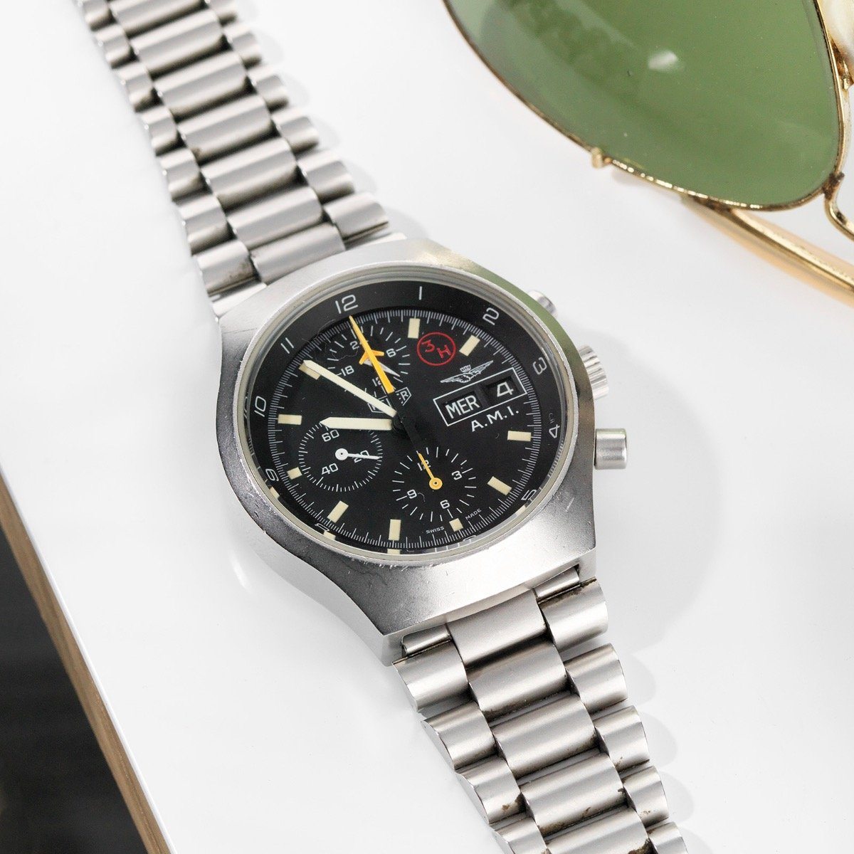 Heuer Issued A.M.I Military Chronograph 510.543 it