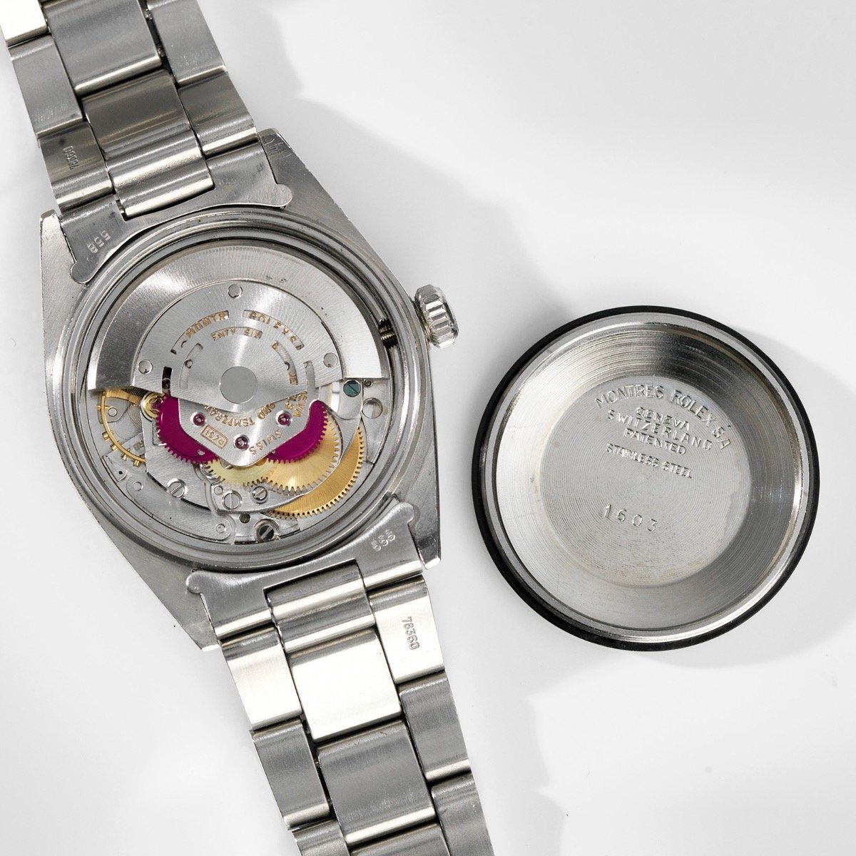 Rolex 1603 Datejust Grey Dial 1972 Tropic Crystal 