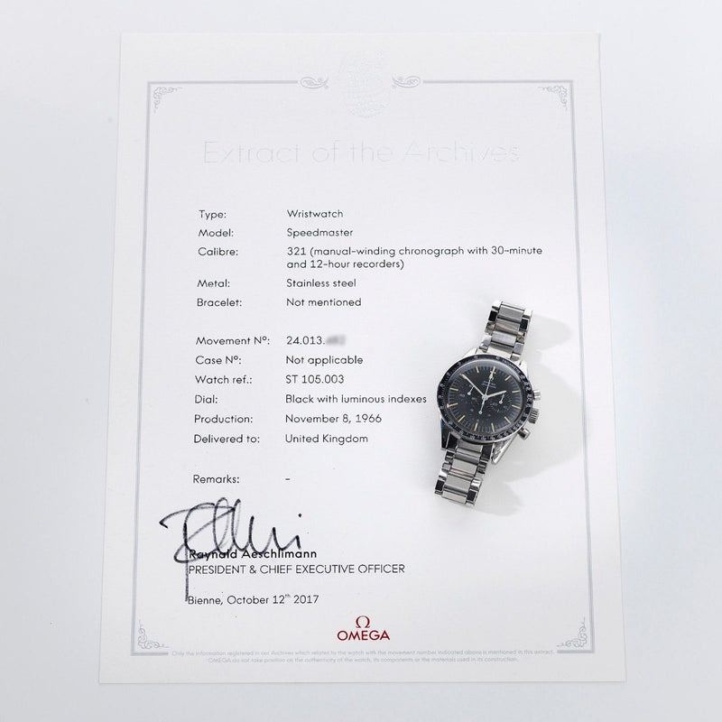 Omega Speedmaster Ed White Model 105.003