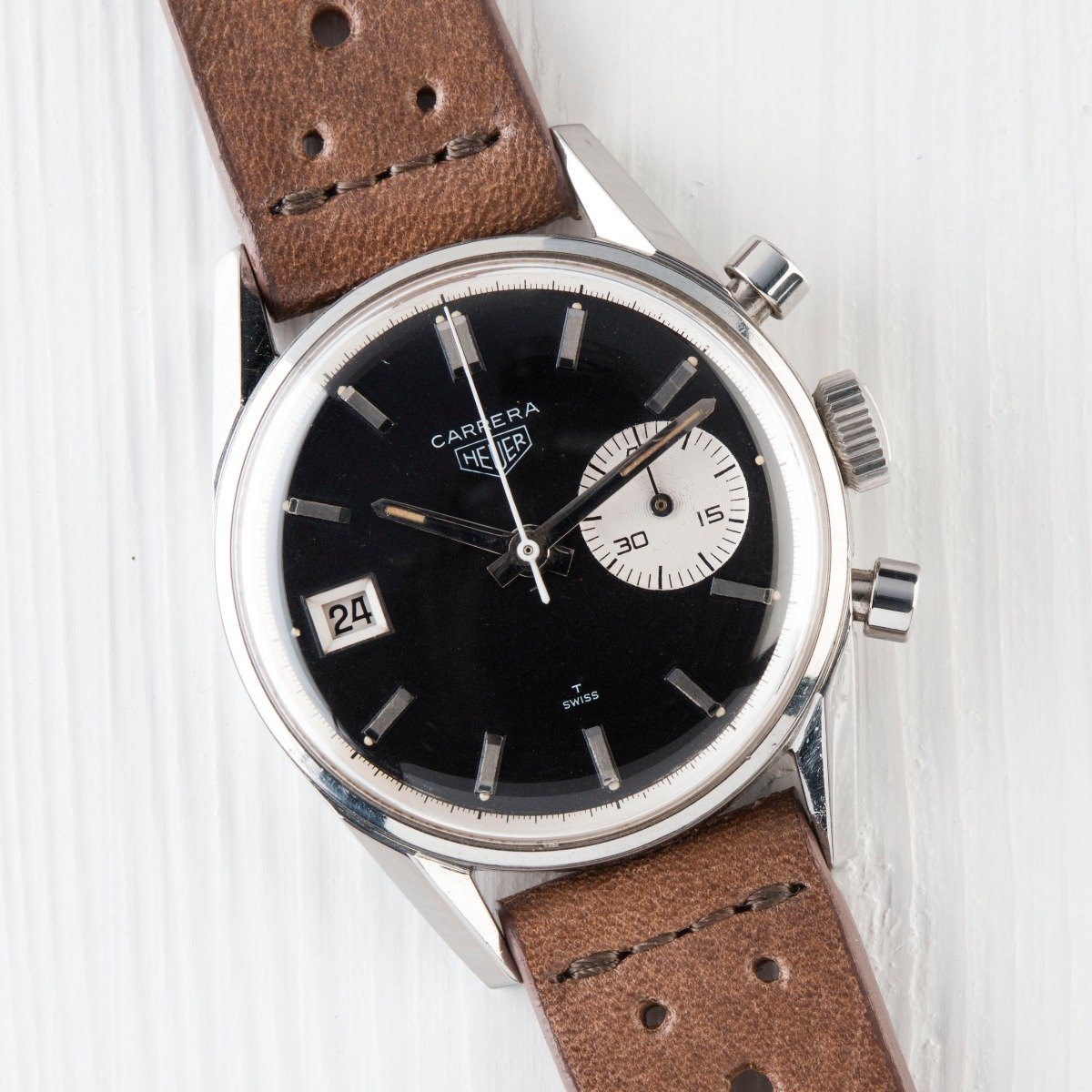 RARE HEUER CARRERA DATO 3147 NS