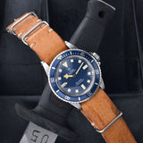 Tudor Caramel Brown Nato Leather Watch Strap