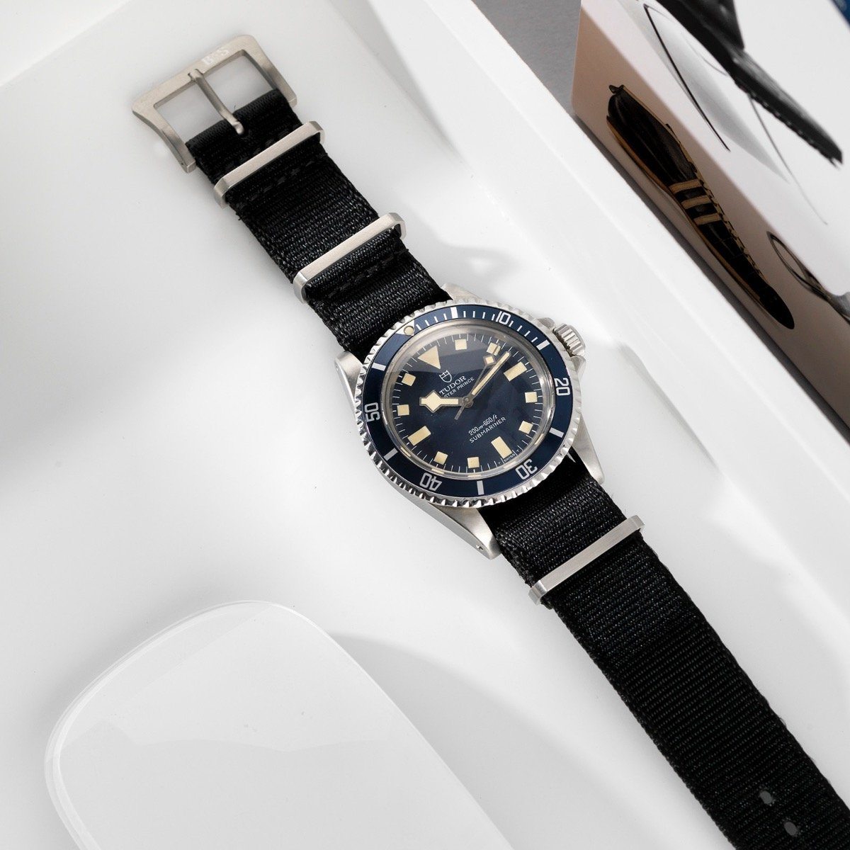 Tudor Deluxe Nylon Nato Watch Strap Pure Black